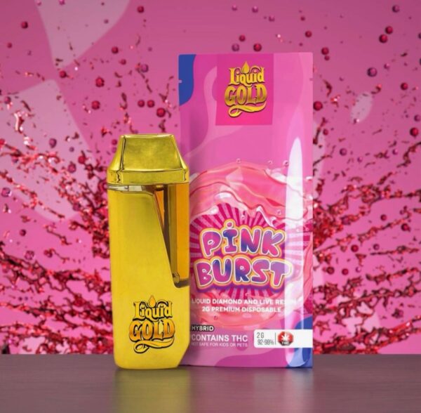 Liquid Gold Pink Burst Disposable